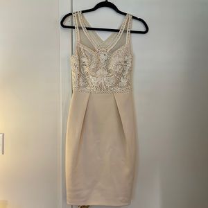 Sue wong nocturne embroidered bridal rehearsal engagement dress 0 xs has stains